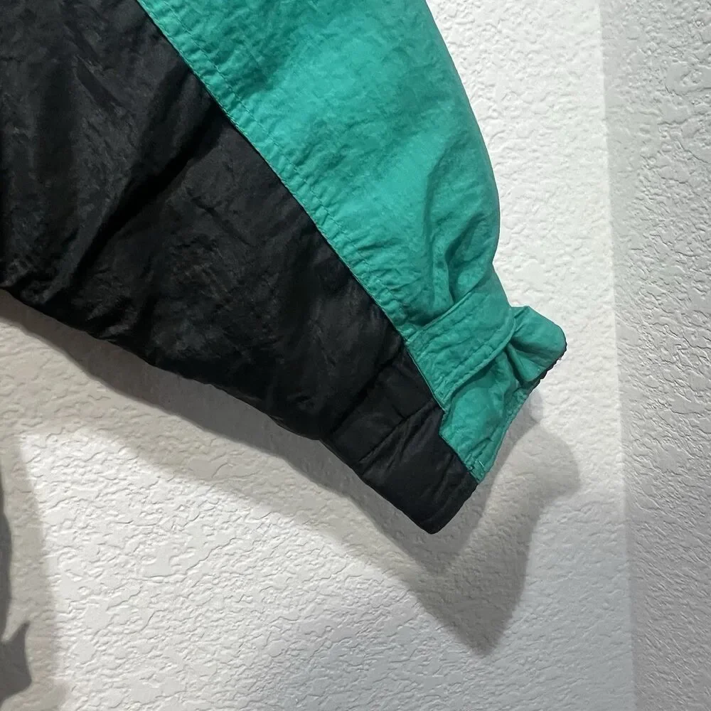 Vintage 80s 90s Tyrolia By HEAD‎ Ski Jacket Women’s Large Teal Black Retro  Coat - Picture 7 of 16